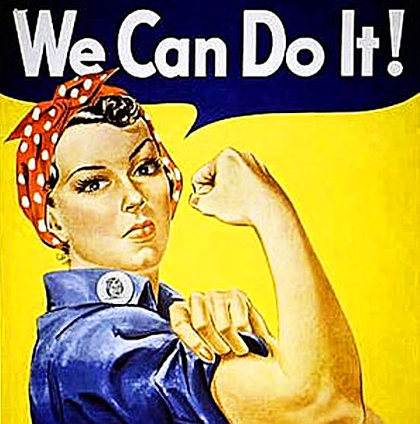 Strong Woman in WWII poster